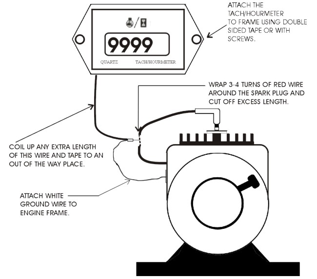Mini LCD Digital Tachometer